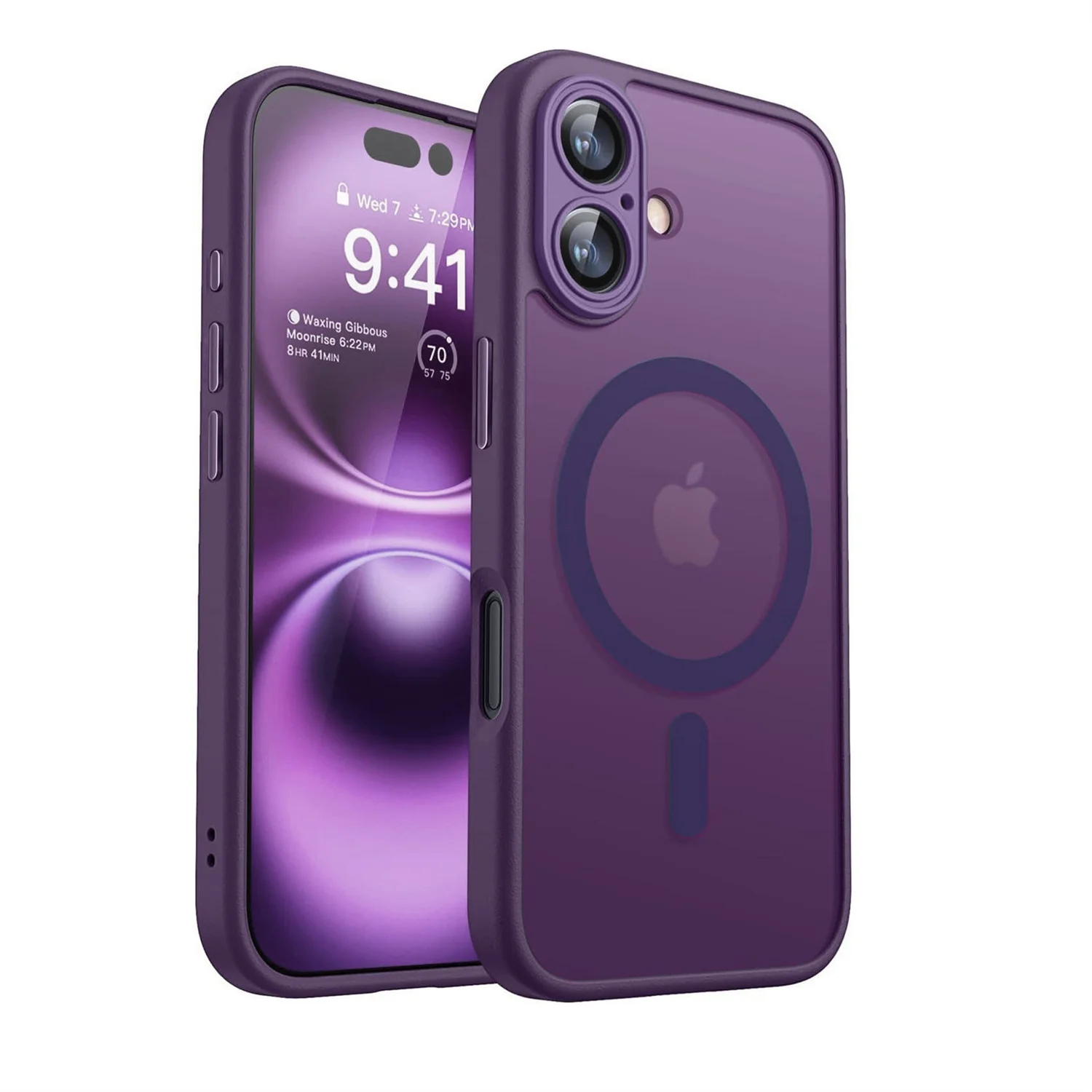 Magnetic Luxury Matte Translucent Armor Shockproof Case with Magsafe Compatibility