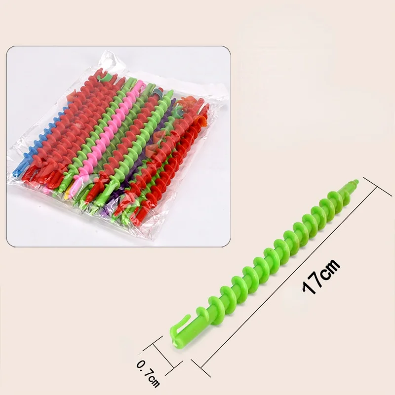 Plastic LongStyling Barber SalonTool Hairdressing Spiral Hair Perm Rod wave formers hair roller hairroot volume clip A Packet For Hair Styling Tool Hair Curling Tools