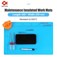 Silicone Soldering Pad Desk Platform Mat for Welding Station Iron Phone PC Repair Magnetic Heat Insulation No Lead
