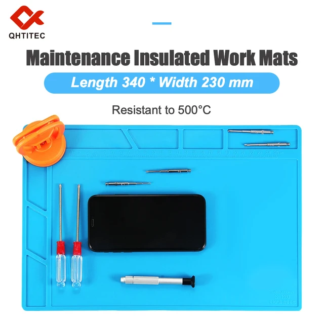 Silicone Soldering Pad Desk Platform Mat for Welding Station Iron Phone PC Repair Magnetic Heat Insulation No Lead