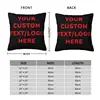 Custom Fashion Your Custom Text Logo Photo Here Cushion Covers 40x40cm Polyester Pillow for Sofa Square Pillowcase 6
