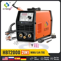 HITBOX  HBT2000 TIG/ARC Welding Machine 2 IN 1 Stick MMA 2T/4T Automatic Semi-automatic Welder 220V～240V 200A 1