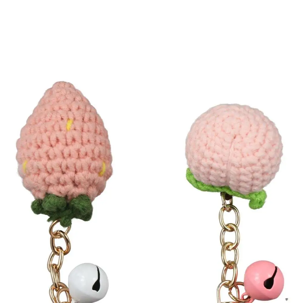 Lemon Donut Fruit Keychain Crocheted Watermelon Knitting Car Keychain Hand-woven Wool Knitted Keyring Car Key Holder 14 Sd401f216ff9a44a7a1dfbcc6a9304fc1w
