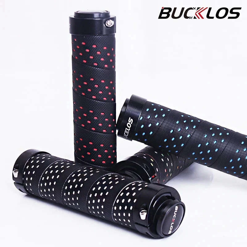 Manopole Manubrio Bici In Schiuma Con Blocco In Alluminio | Morbide E Antiscivolo | Per BMX, MTB, City Bike E Scooter | 13cm X 22.2mm
