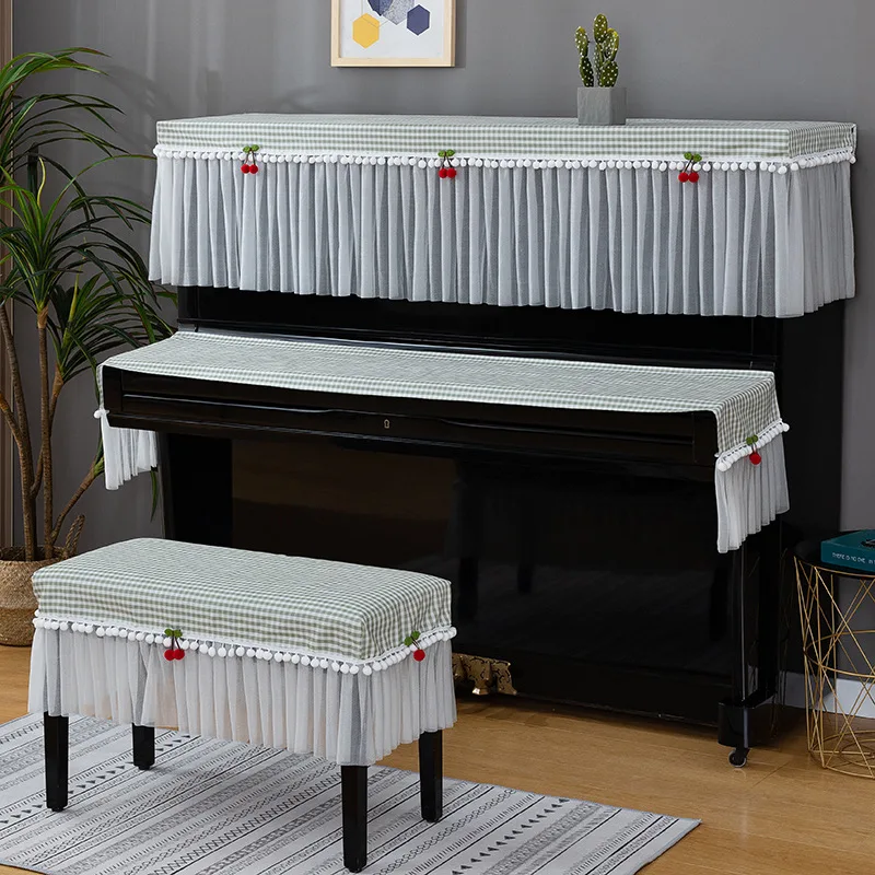 Dust-proof Matching Cover Towel Piano Piano Top Cover Piano Key Towel Stool Cover Purchased Separately