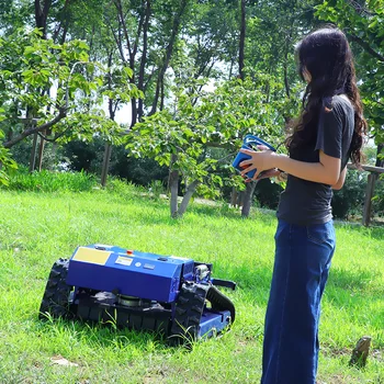 Tosaerba telecomandato semovente a quattro tempi personalizzato da 550 mm, un robot di manutenzione esterna adatto per prati da giardino