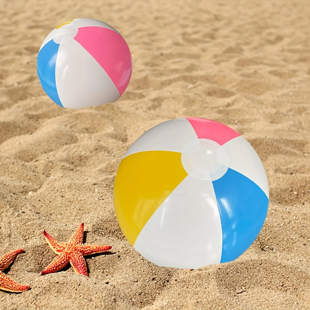 10Pcs Inflatable Beach Balls 15.7inch 4-color Ball for Kids Swimming Pool Water Games Toys Summer Beach Party Balloon Ball