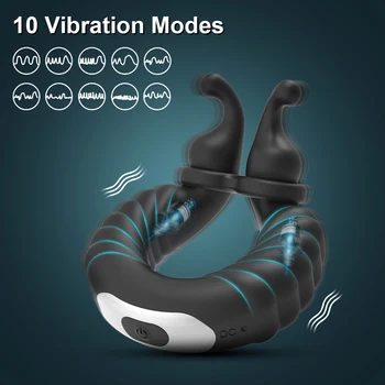 Vibrating Penis Ring Cock Ring with 10 Vibration Modes Adult Sex Toy for Men G spot Clitoral Vibrator for Couple Adult Sex Toys Vibrating Penis Ring Cock Ring with 10 Vibration Modes Adult Sex Toy for Men G spot