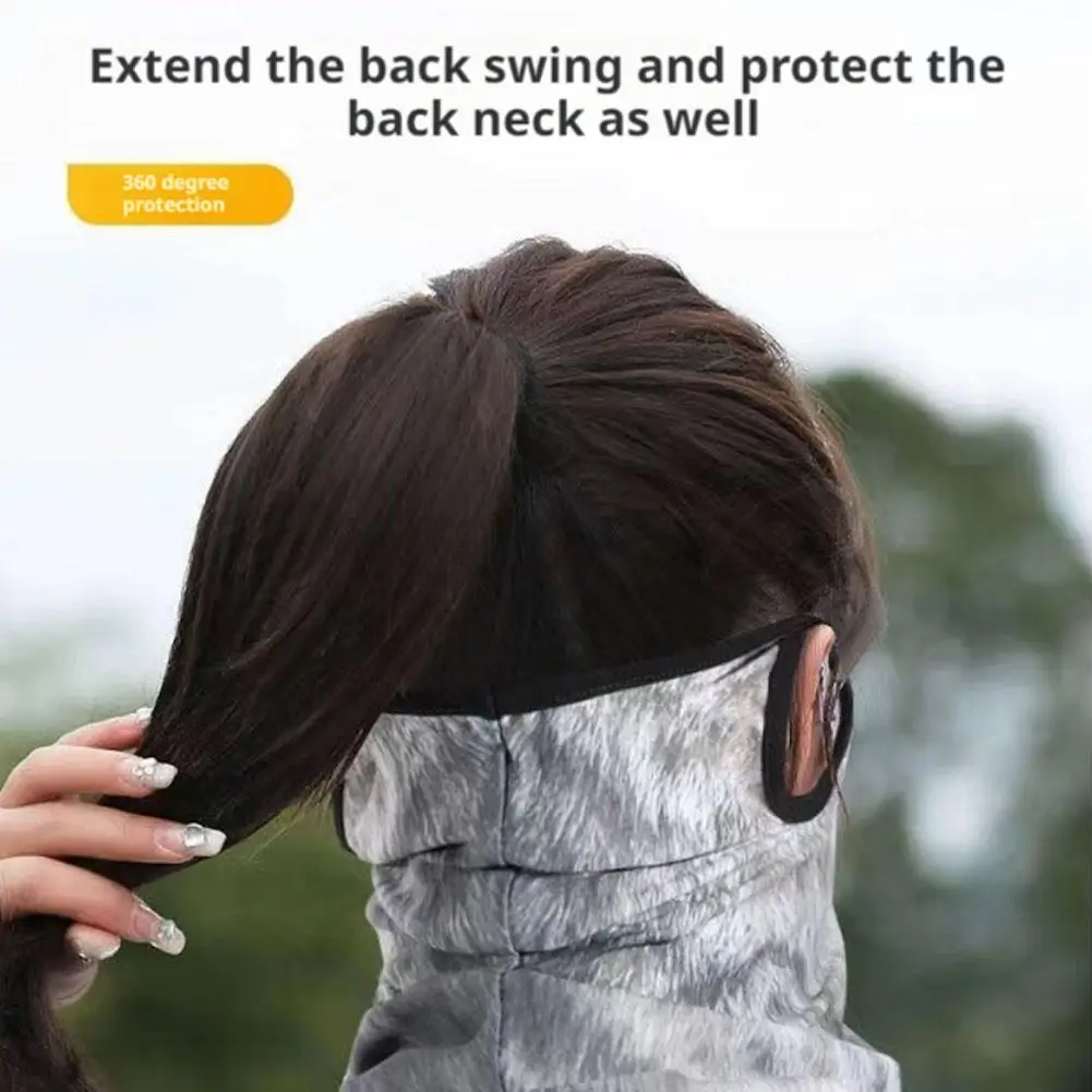 UV Protection Mask 3D Cat Dog Breathable Ear Loop Mask Cycling Hiking Motorcycle Full Face Mask Balaclava Men Women Neck Gaiter