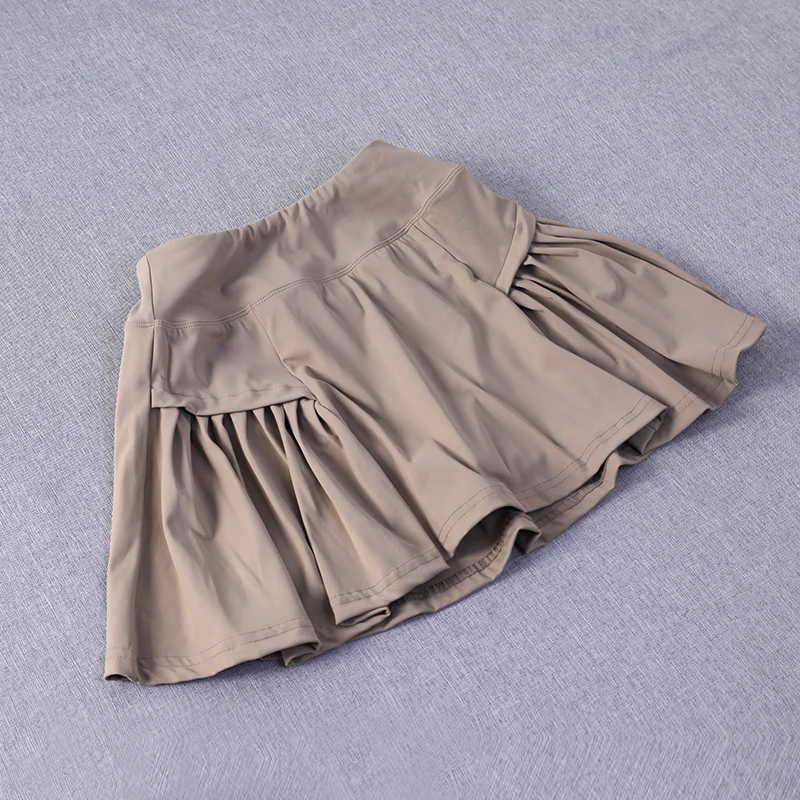Exercise Loose Comfortable Quick Dry Running Fitness Double Layers Frills Pleated Golf Tennis Skirts, sports skirt