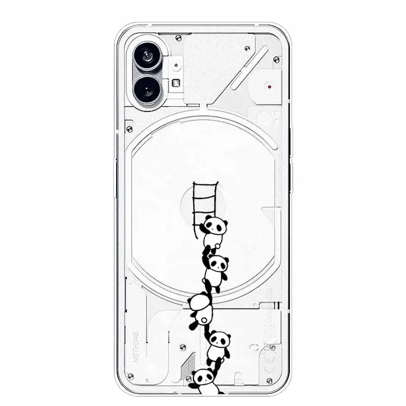 Silicone Soft Cute Transparent Protective Case - Clear TPU Cover