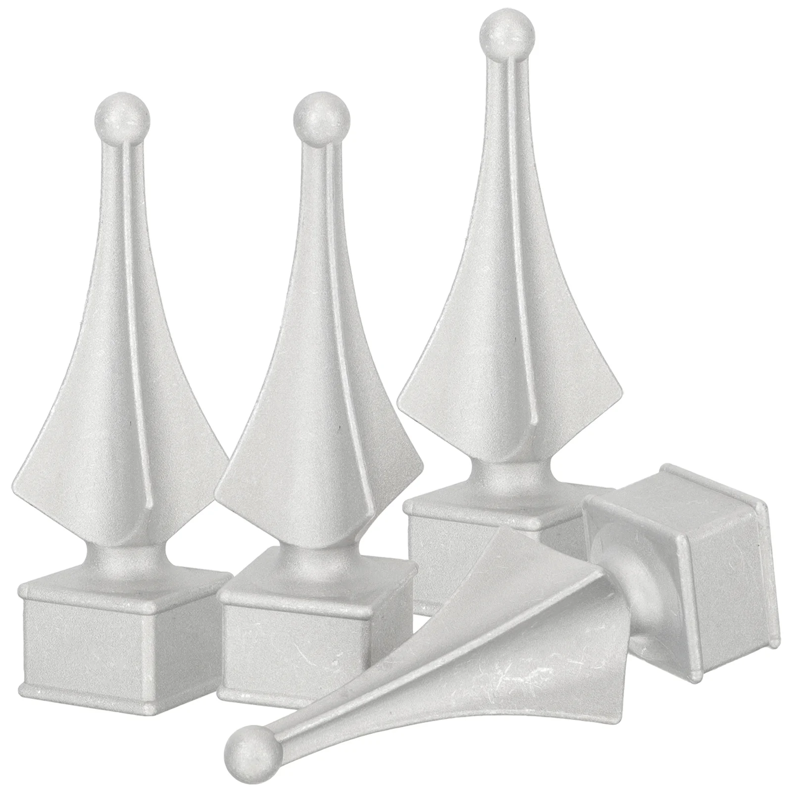 Home Fence Finials Aluminum Spears Decor 6x6 Post Caps Outdoor Heads Yard Decoration Toppers Garden Baby