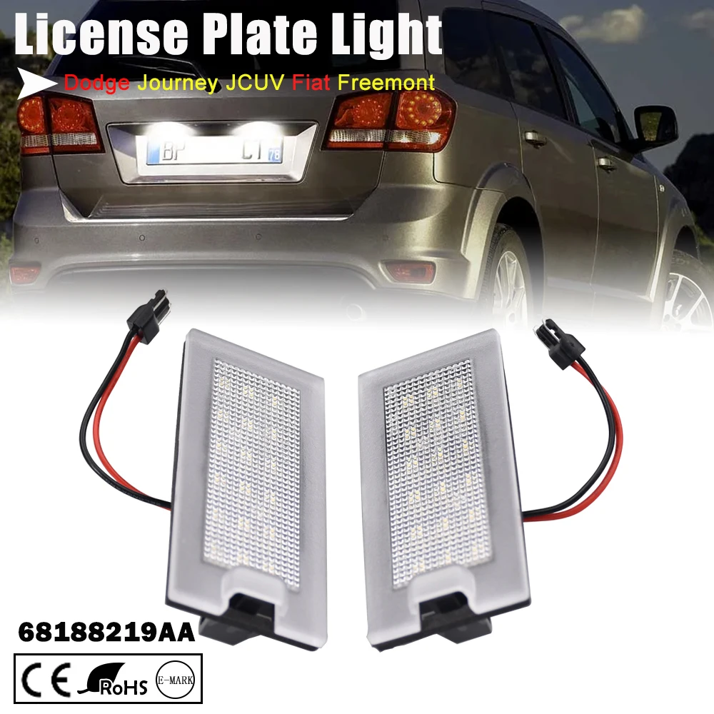 

2 шт. для Fiat Freemont Dodge Journey JC JCUV светодиодный номерной знак лампа OE номер: 68188219AA