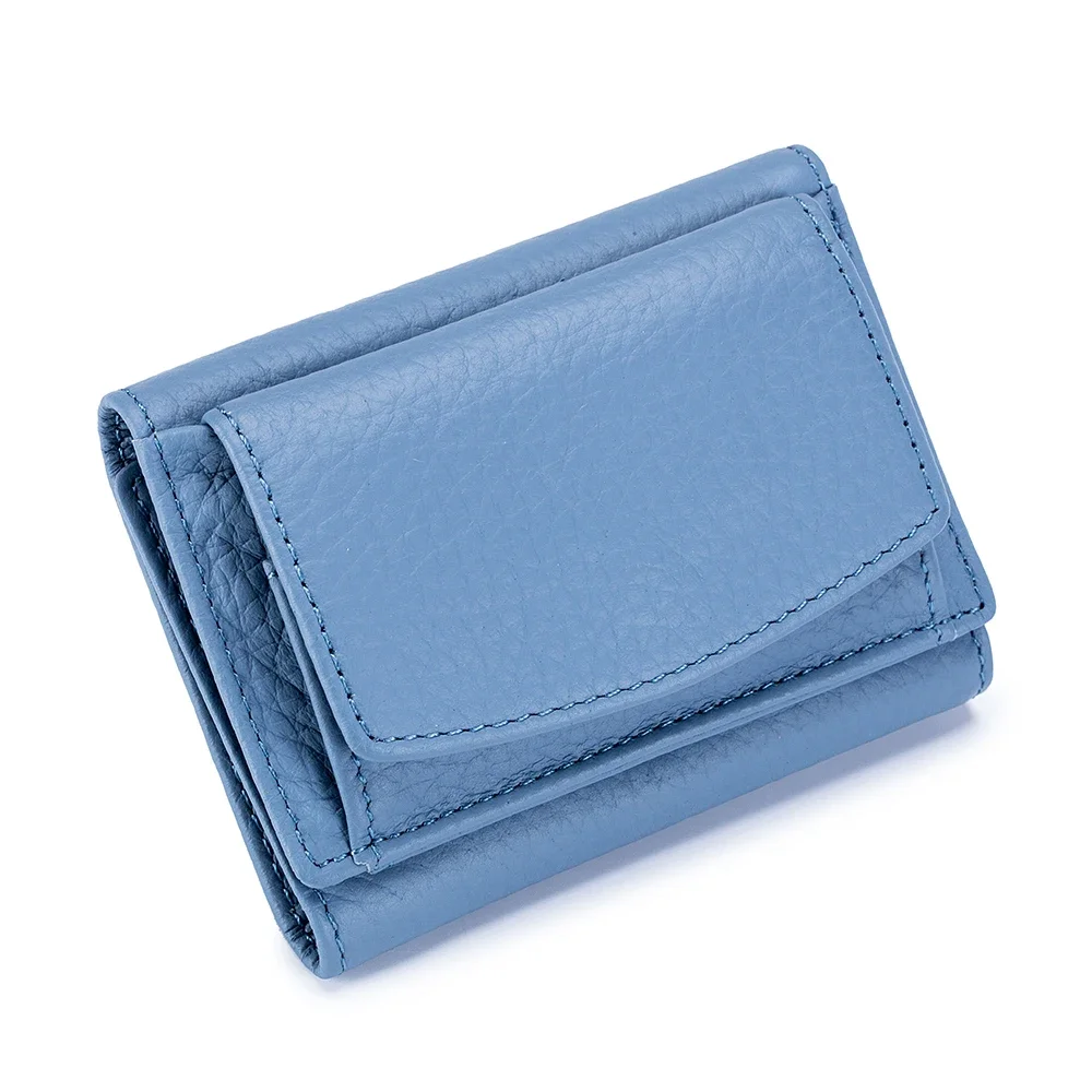 Women's Genuine Leather Fashion Wallet with Mini Coin Pocket and RFID Blocking