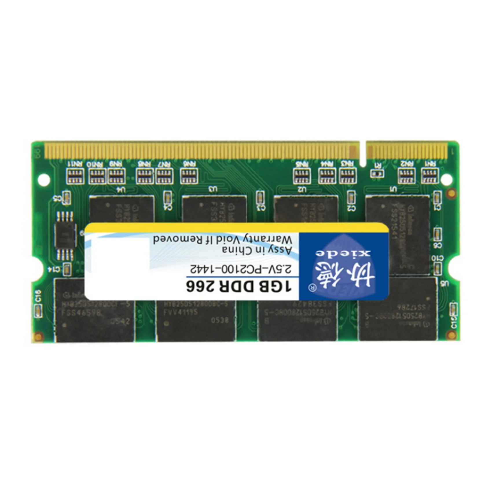 Xiede 노트북 컴퓨터 메모리 모듈, Ddr 266, 1GB Pc-2100 Ddr1 200 핀 딤, 266Mhz X009