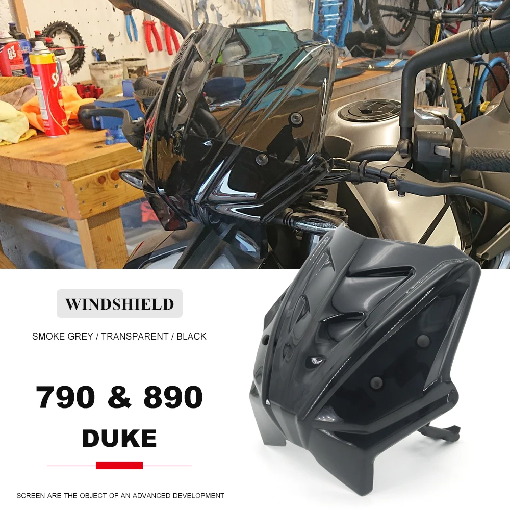 

New Motorcycle Windscreen Windshield Extension Spoiler Wind Deflector Accessories For 790 DUKE 890 DUKE 890 790 Duke 2018 - 2022