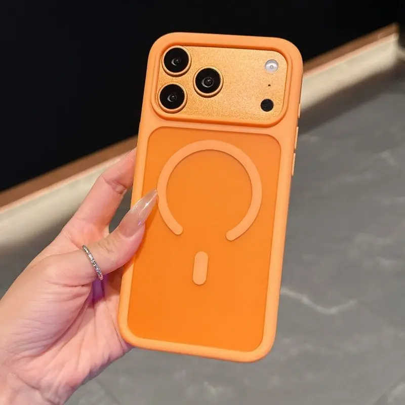 Luxury Magnetic Shockproof Armor Case with Magsafe Compatibility