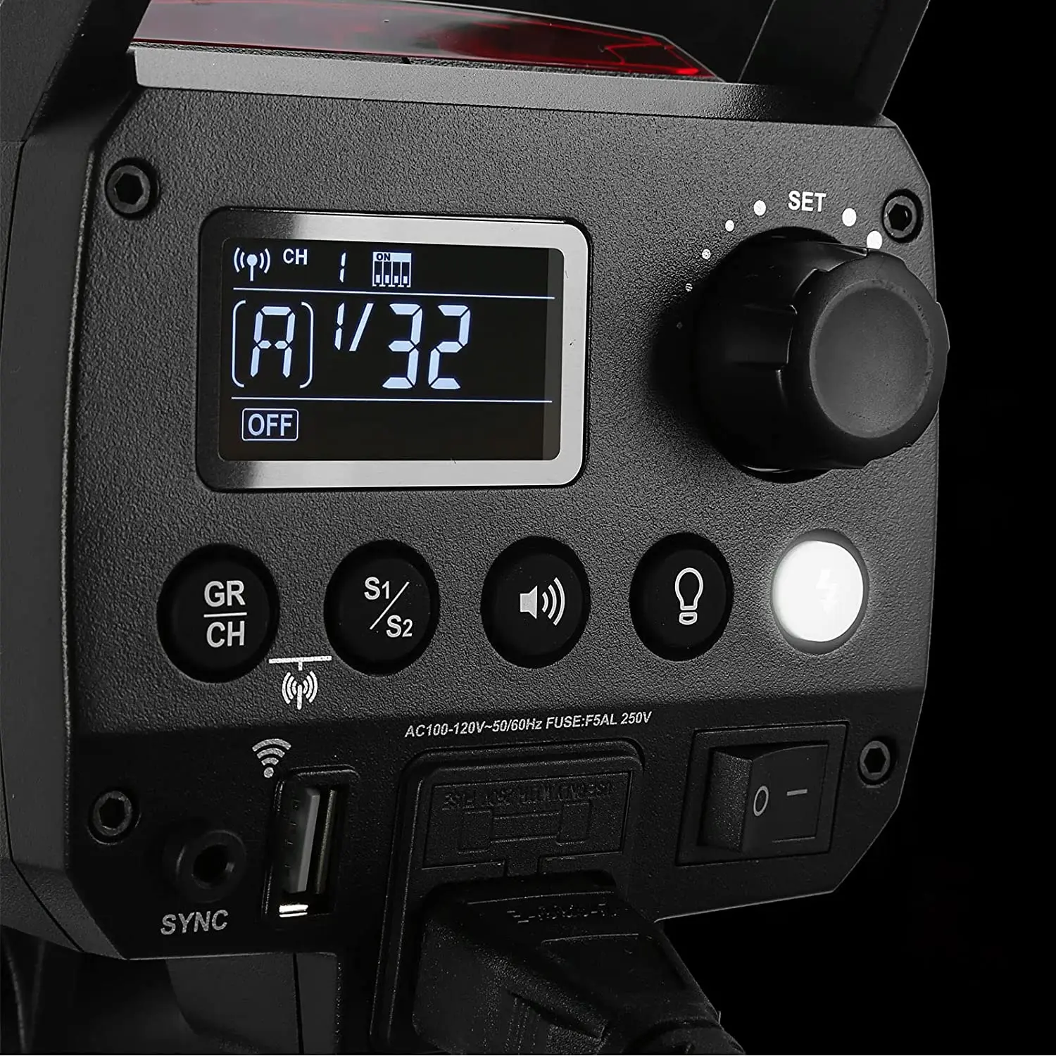 Godox MS300 V Compact Studio Flash 300W 2.4G Wireless Monolight Upgraded Modeling Lamp with Bowens Mount 2.4G Wireless X System 3