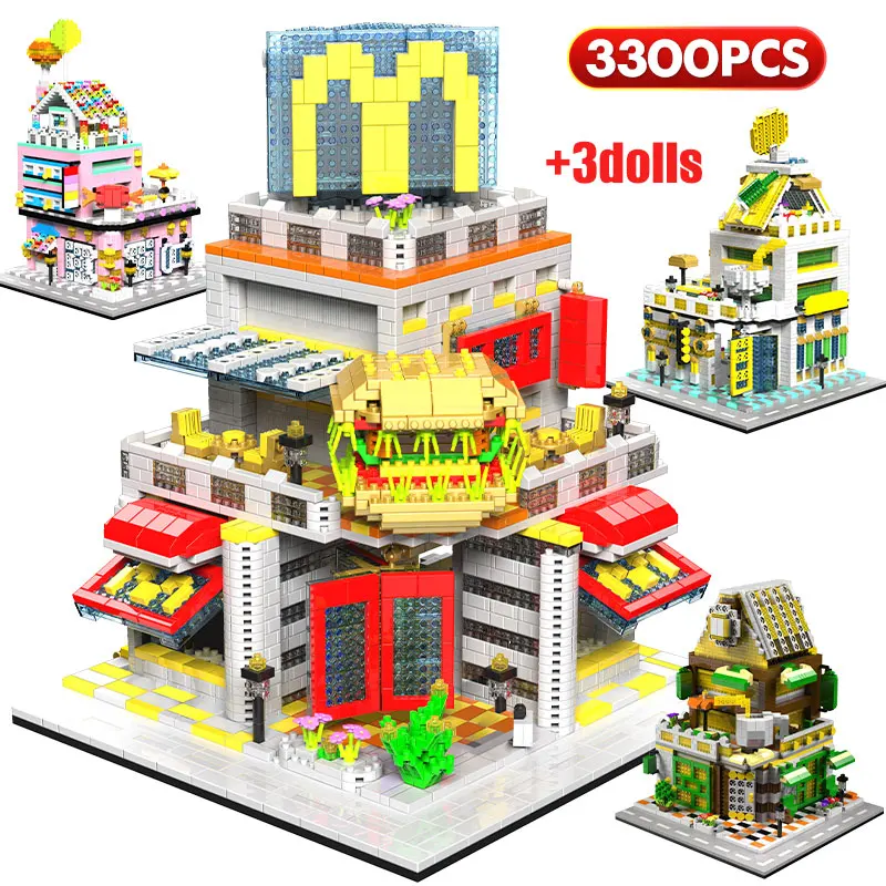 

3100 шт. + мини-конструктор «город»