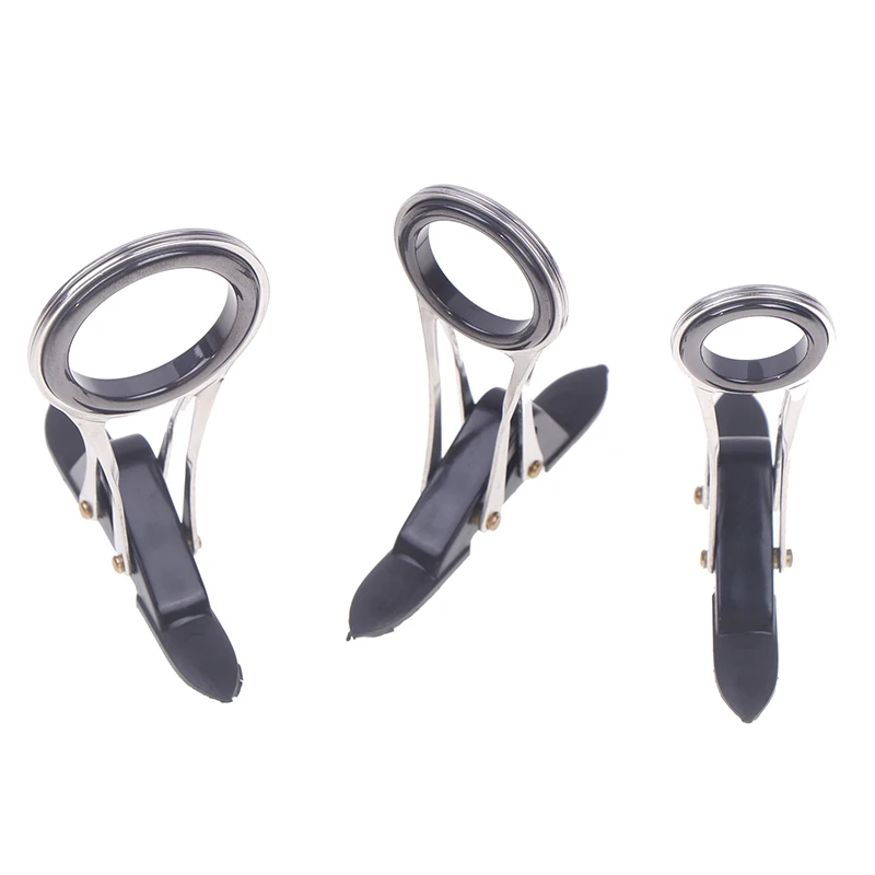 Folding Stainless Steel Telescopic Guide Ring Fishing Rod Pole Line Guides Top Rings DIY Eye Ring Repair Kit Tackle Accessories fishing gear accessories fishing terminal tackles