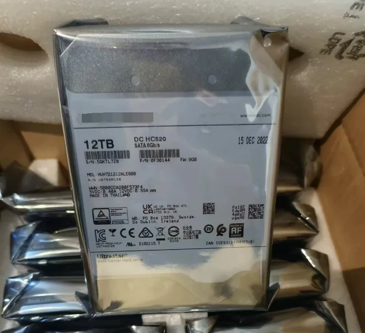 For Nas Huh721212Ale600 12T 7200 Rpm 256M 6Gb 3.5 Inch Helium Enterprise Hard Drive