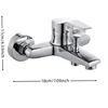 Home Bathroom Triple Shower Faucet Support Hot and Cold Water Faucet Bath Bath Mixer Valve Shower Set Bathroom Accessories 6