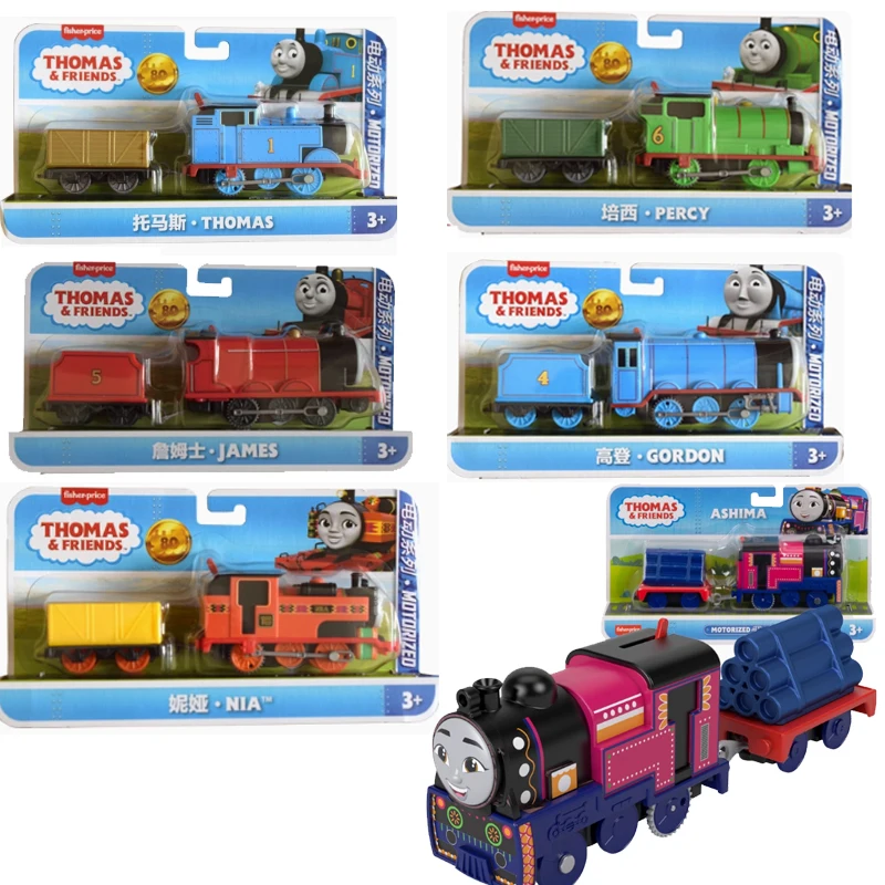 توماس آند فريندز الكهربائية تريان ماتيل 80th الذكرى محرك بمحرك ألعاب للأولاد دييكاست كرين جيمس جوردون كانا هدية عيد ميلاد