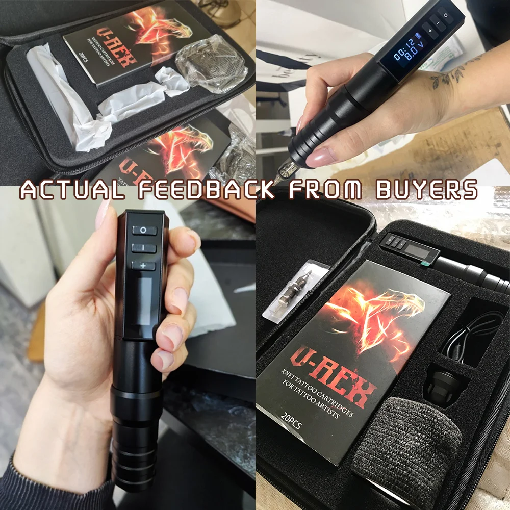Tattoo Supplies Tattoo Pen Tattoo Motor Kiss of Dragon Wireless Tattoo Machine Pen Professional Coreless Motor 2400mAh Large Capacity Battery For Tattoo Artists