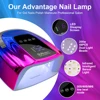 Cordless Rechargeable UV LED Nail Lamp With LED Display Wireless 48LEDS Nail Drying Lamp For Curing All Polish Gel Salon Tools 3