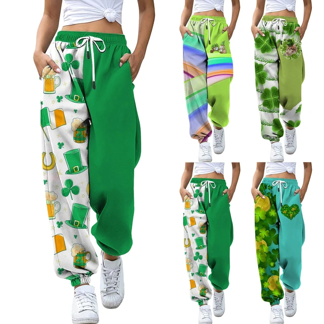 St. Patrick's Day Fashion Women's Long Pants St. Patrick's Print