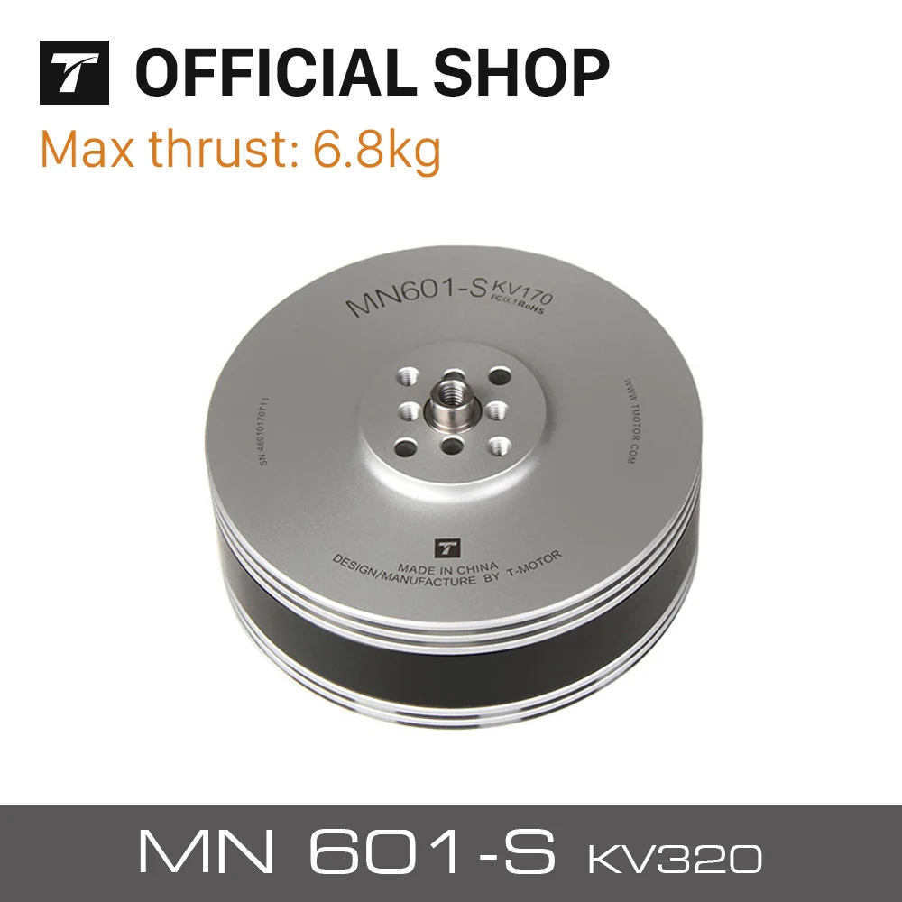 T-MOTOR MN601-S IP45 6KG 추력 1500W 6-12S 방수 멀티 로터 VTOL 고정 날개.Uav 드론 부품