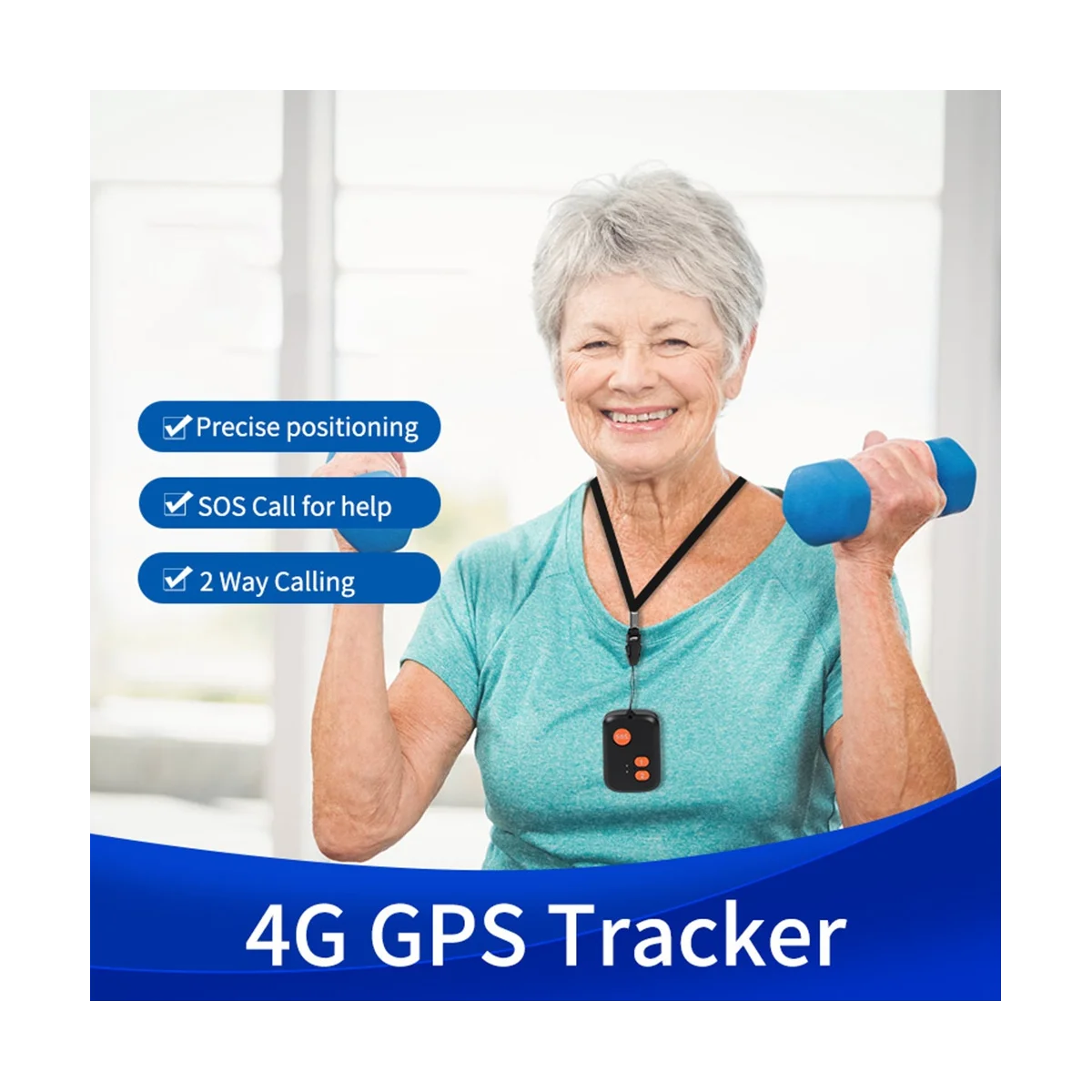 

GPS-Трекер 4G, совместим с 4G LTE/3G WCDMA/2G GSM, сигнализация SOS, двухсторонний, водонепроницаемый артефакт отслеживания голоса