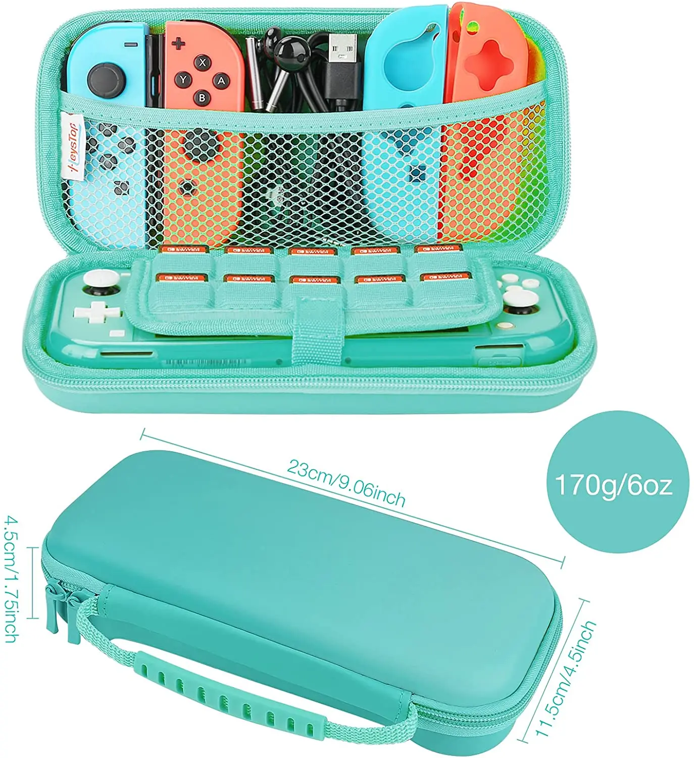HEYSTOP kompatybilny z Switch Lite futerał do przenoszenia, Switch Lite etui z miękkim etui ochronne z TPU karta gier 6 uchwyt na kciuk czapki 2 HEYSTOP kompatybilny z Switch Lite futerał do przenoszenia, Switch Lite etui z miękkim etui ochronne z TPU karta gier 6 uchwyt na kciuk czapki 2