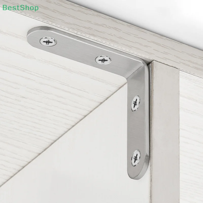 Furniture Stainless Steel Corner Code 90 Degree Right Angle Wardrobe Table And Chair Fixed Bracket Square Angle Iron