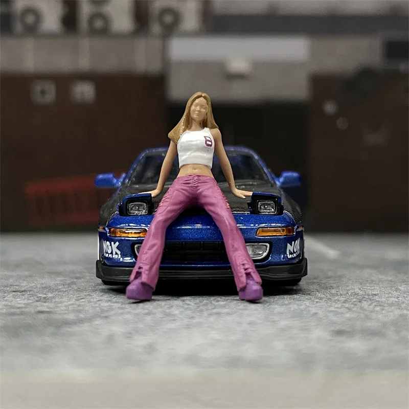 Voiture Miniature 1:64 Fast Speed Nissan Skyline R34 GTR Rose JDM - Métal Et Plastique - Neuf 2023