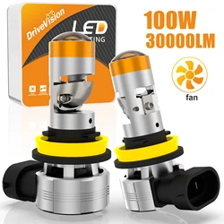 Enhanced Product Title: DriveVision High - Performance LED Headlight Bulbs with Mini Projector Lens, 6000K Turbo Brightness - H4/9003/HB2 Hi/Lo (6000K)