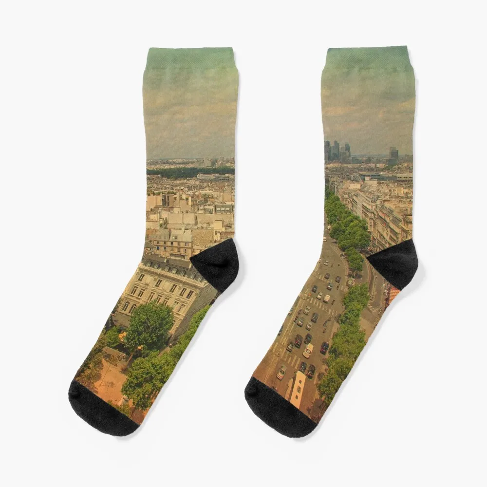 

Champs Elysees, Paris Socks summer happy warm winter Socks For Girls Men's