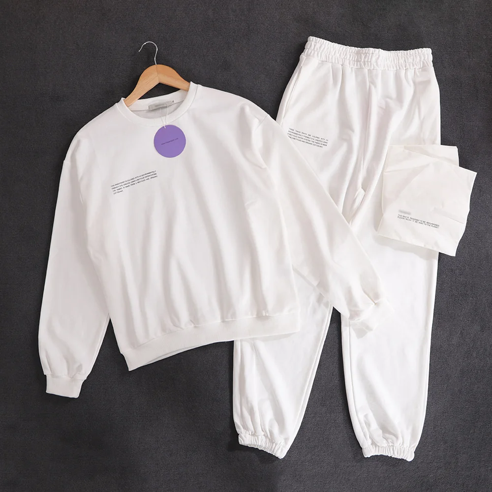 YICIYA Women's  Tracksuit Sweatshirt And Pants Two Peice Sets Sports Sewing Suit Sweatsuits Jogging Sportswear Female Cotton Top