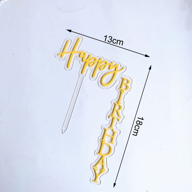Birthday Acrylic Cake Topper Cake Toppers Birthday Cakes Party Wedding Decoration Anniversaire Candy Bar Father Mother