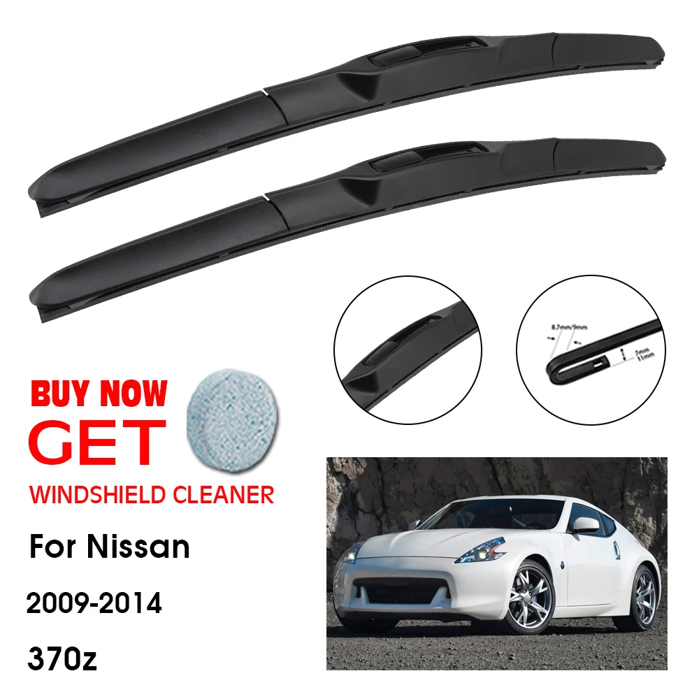 

Car Wiper Blade For Nissan 370z 21"+19" 2009-2014 Front Window Washer Windscreen Windshield Wipers Blades Accessories