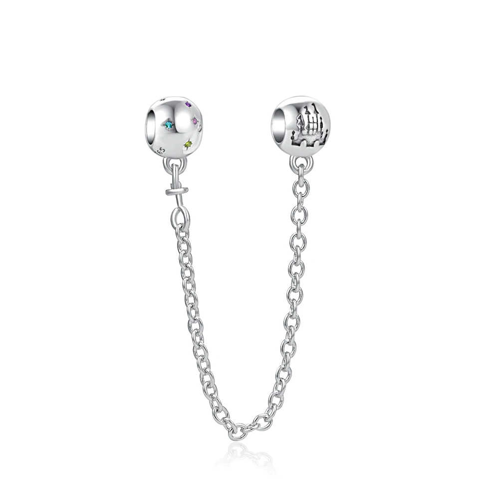 Sparkle Safety Chain Charms Fit Pandora 925 Original Charm Bracelet Women 925 Silver Hot Sale Beads DIY Jewelry Gift 2024 New in - Image 4