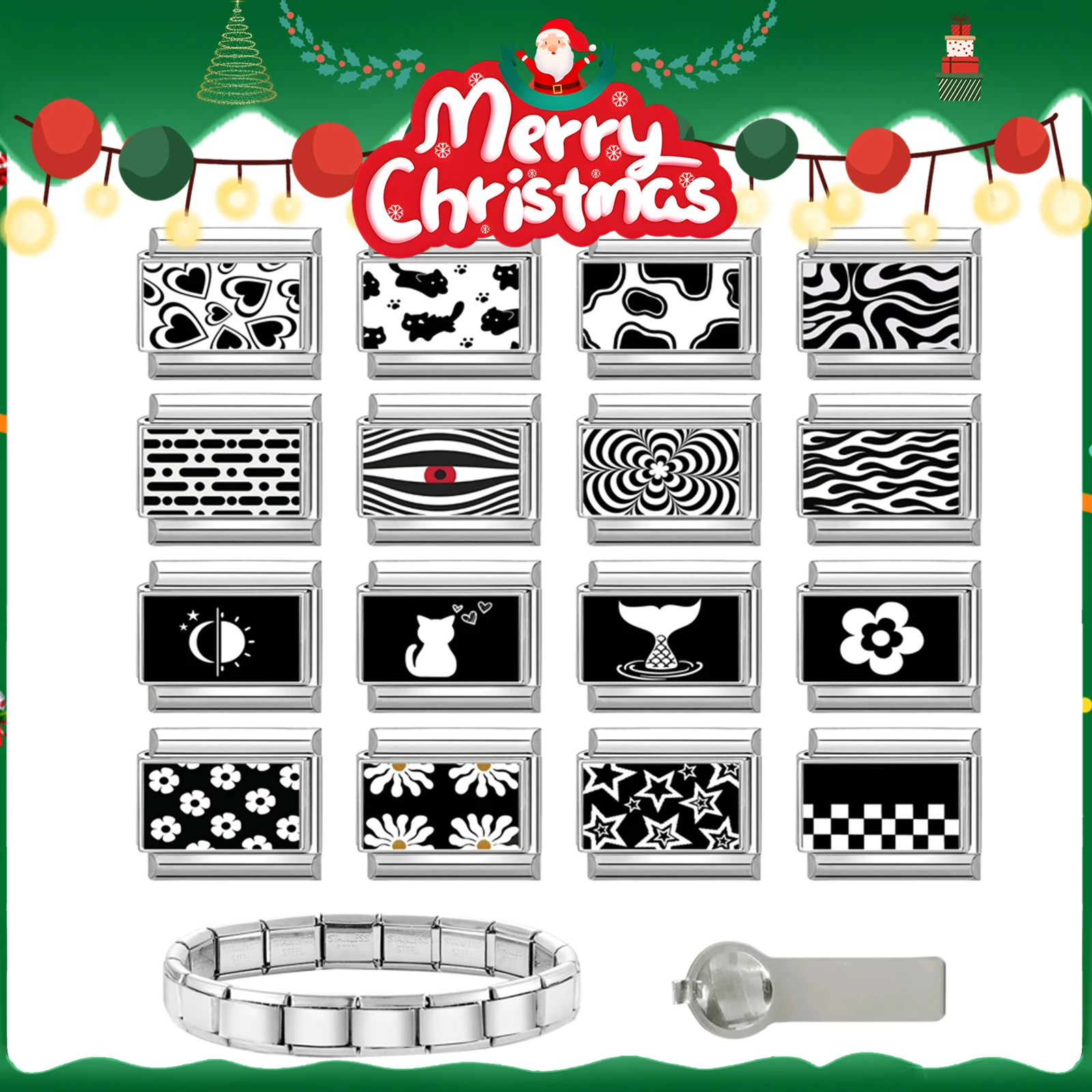 Italian Stainless Steel Jewelry Link DIY Bracelet Accessories