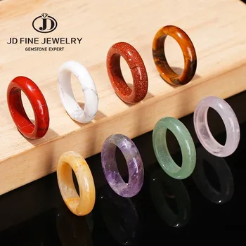 Natural Crystal Band Ring 1