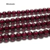 Wholesal Natural 4mm AAA Brazil Red Garnet Smooth Round Loose Beads For Making Jewelry DIY Stone Necklace Strand 15" Mikubeads 5