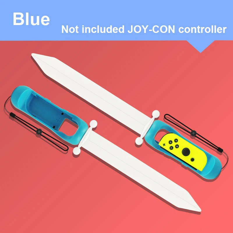LED Game Sword for Switch/Switch OLED Joy Cons, Hand Grip Sword, ONLY for Right Joy Con (Blue)