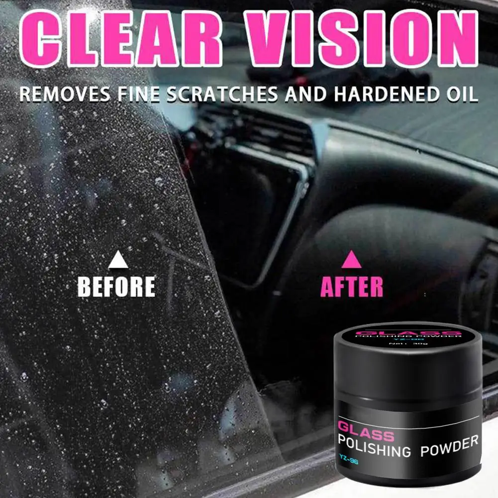 30g Glass Polishing Cerium Oxide Powder Car Window Polish Mirrors Powder Glass Remove Composite Rare Repair Tool
