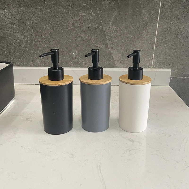 320ml plastic bathroom liquid soap dispenser hand sanitizer shower gel shampoo bottle