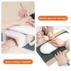 H6 nail art hand pillow suit portable foldable easy to clean nail art hand pillow comfortable non-slip hand pillow 5