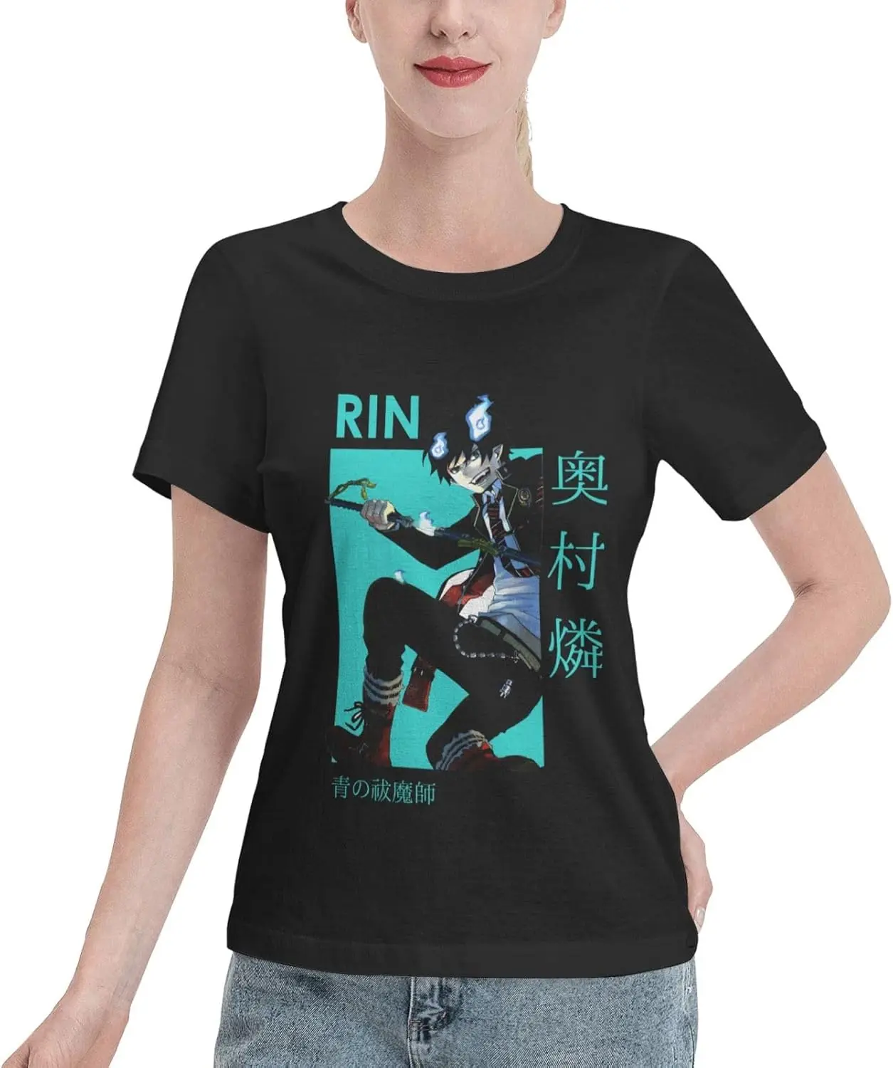 

Женская летняя футболка с круглым вырезом и коротким рукавом