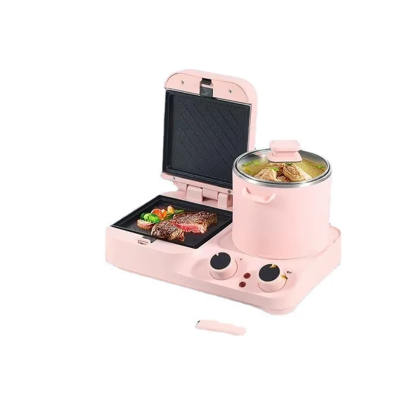 토스터기 Multifunctional Sandwich Maker Toasted Steak And Bread In Stock 4 In 1 Breakfast Machine вафельница электричкая